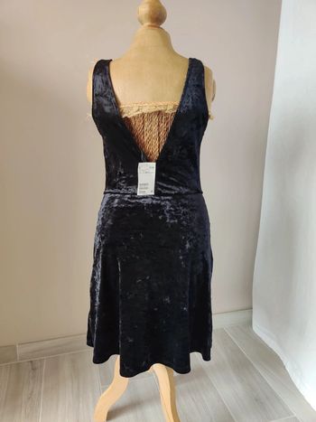 Robe noire en velours