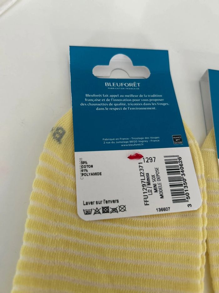 Lot de 2 chaussettes Bleuforet NEUF 37-41 - photo numéro 2