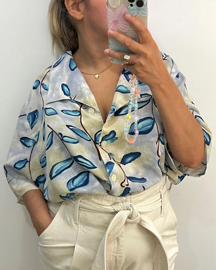 Chemise Vintage Imprimée Taille 46-48