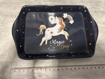 plateau de rangement ou de décoration licorne