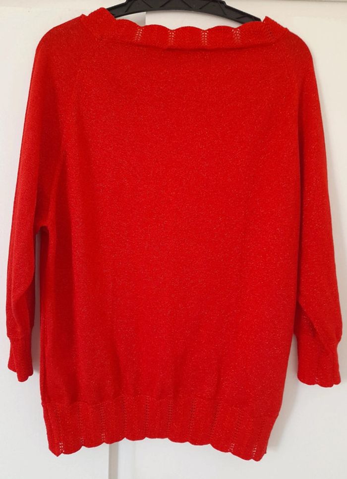 Pull léger rouge manche 3/4 Camaïeu Camaïeu Beebs by Kiabi