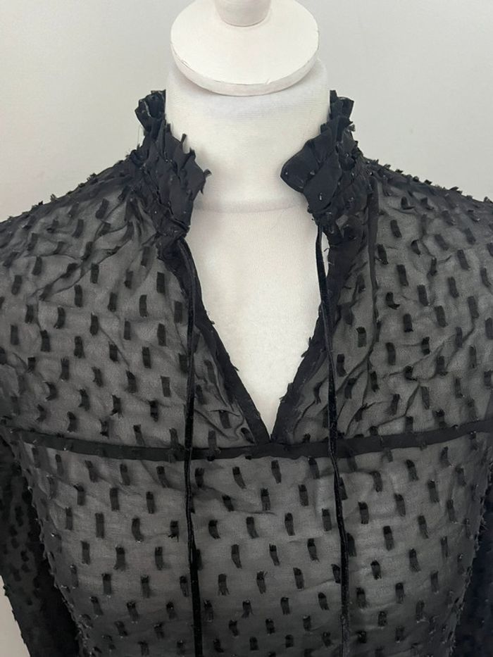 Blouse noire transparente Promod S - photo numéro 2