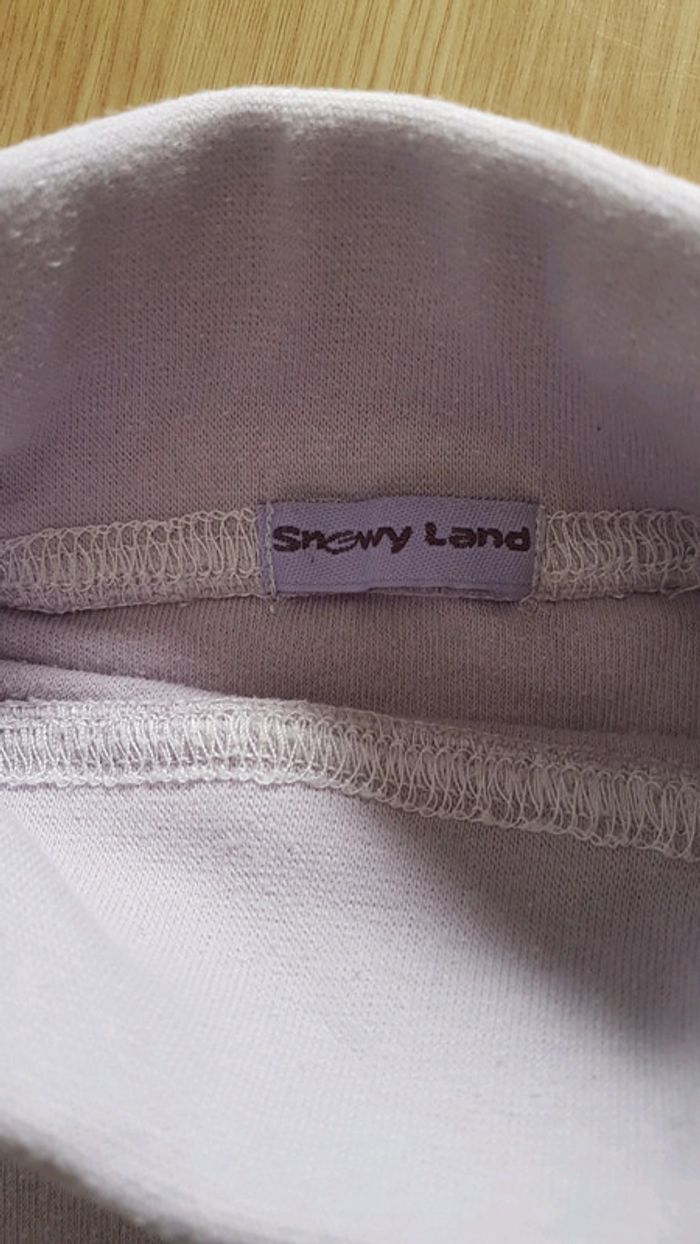 Col roulé mauve coeur 5 ans - photo numéro 3