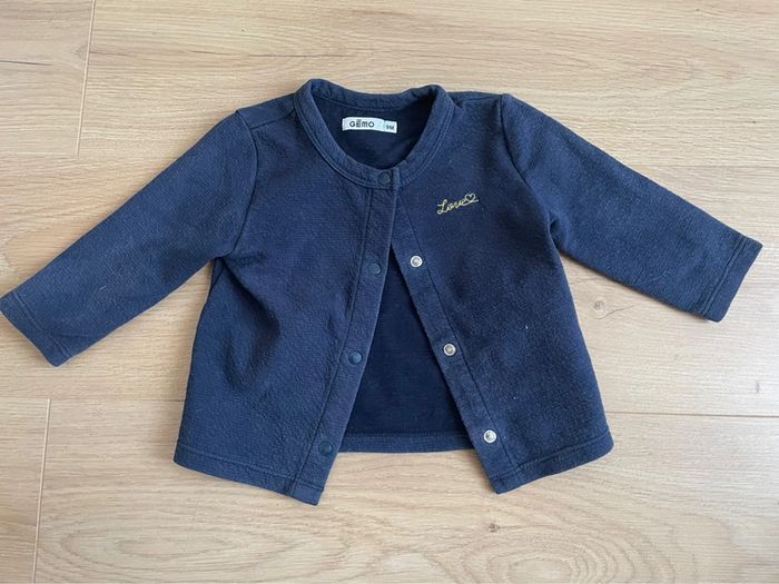 Gilet marine bébé 9 mois - photo numéro 2
