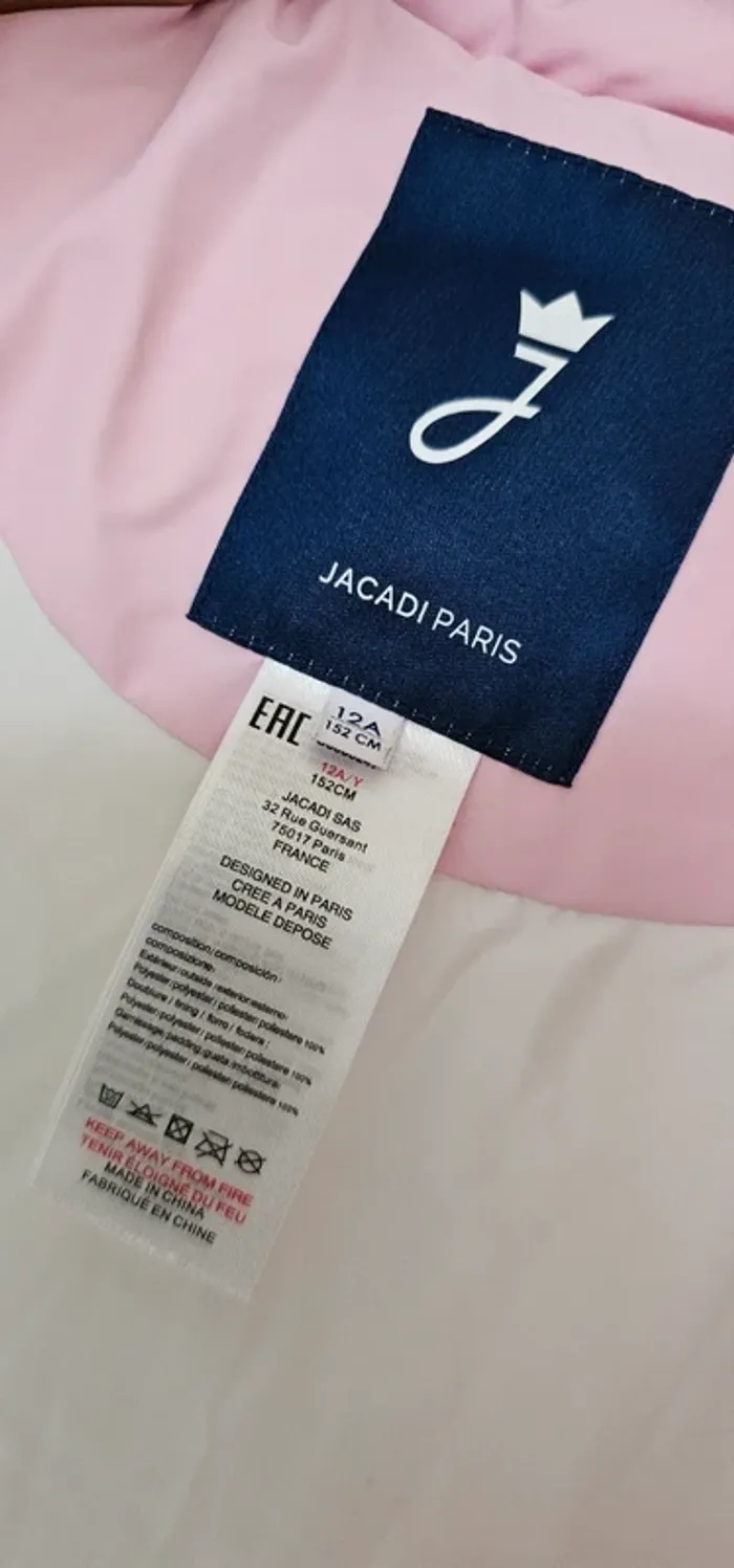 Manteau Doudoune Épaisse Jacadi Taille 12 ans - photo numéro 2