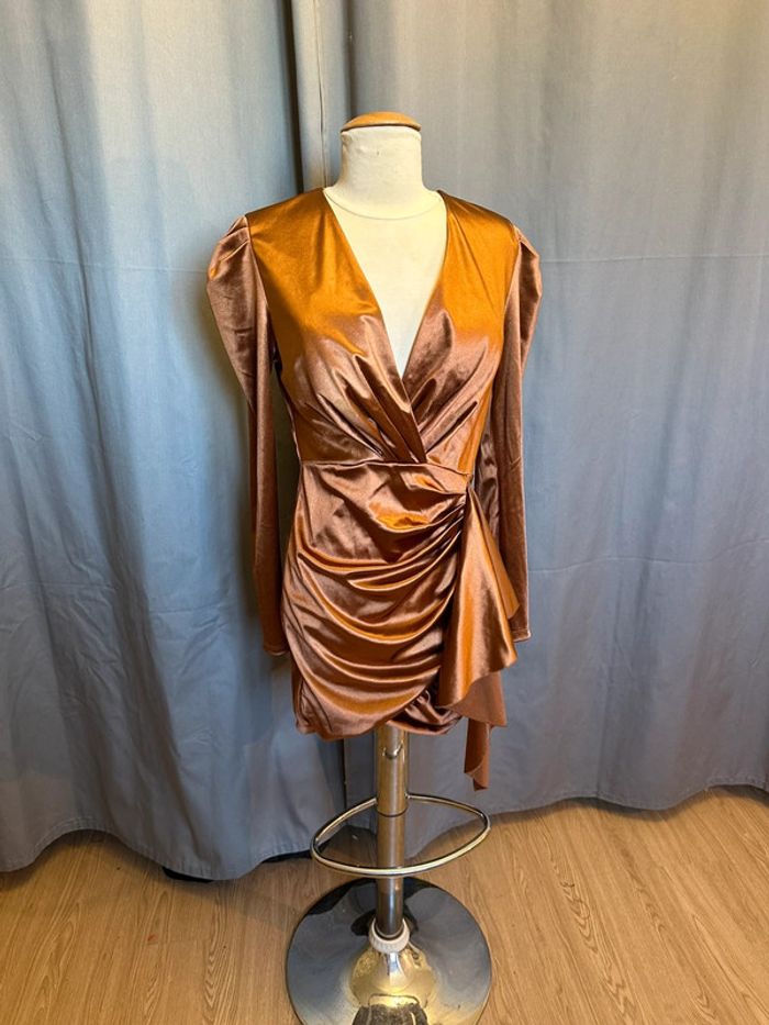 Robe soirée cuivre tM