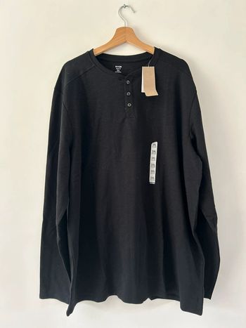 T-shirt manches longues noir KIABI 3XL (neuf)