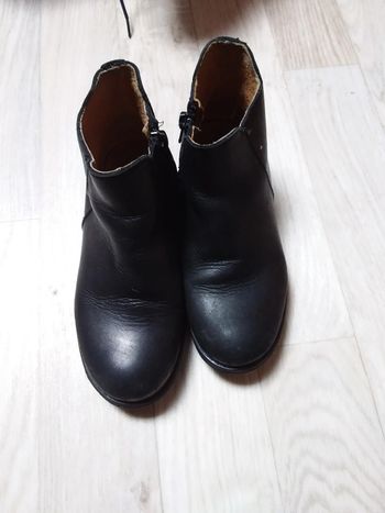 Bottines en cuir