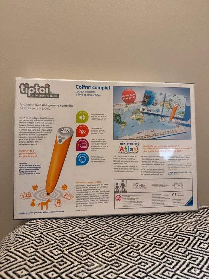 Ravensburger - tiptoi- Coffret Complet Lecteur interactif + Livre Mon Premier Atlas - photo numéro 2