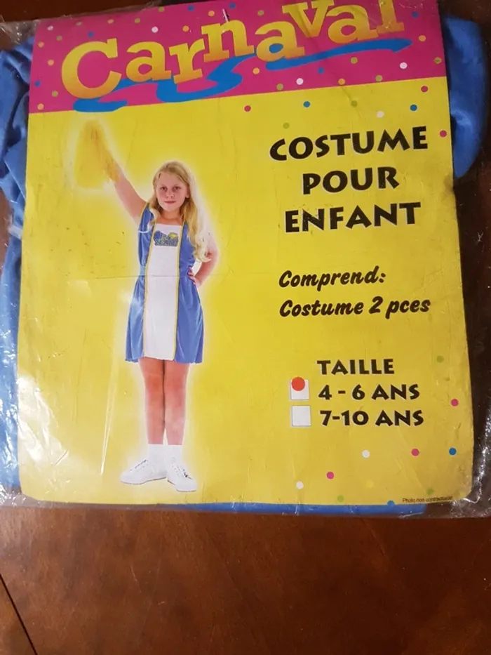 Costume carnaval 4-6 ans