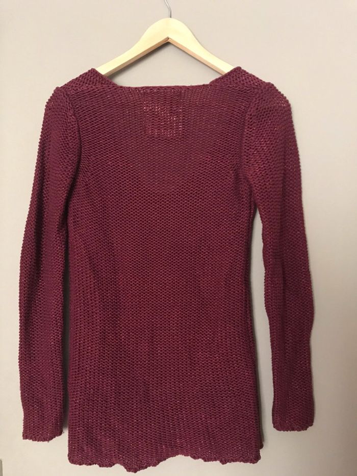 Pull long décolleté en V - photo numéro 2