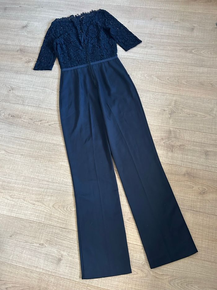 Combinaison bleue marine avec dentelle Morgan taille 34 TBE - photo numéro 8