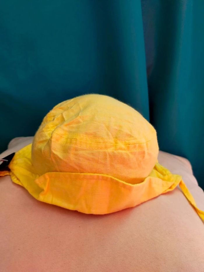 Bob bébé jaune soleil – 48 cm – 100 % coton