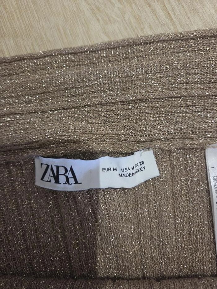 jupes longue Zara marron et doré taille M - photo numéro 2