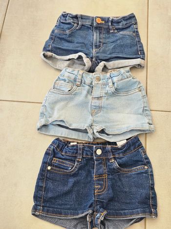 3 shorts jean 4 ans