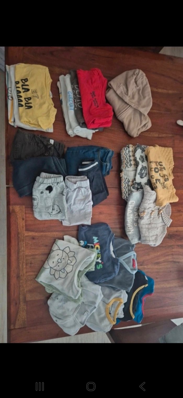 Lot vetement garcon 9 mois