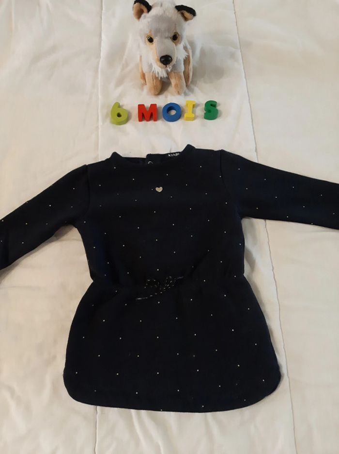 Robe chaude marine - 6 mois