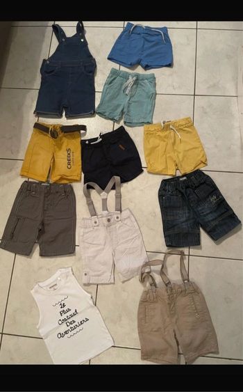 Lot shorts 12 mois