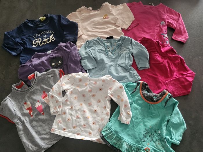 Lot 9 tee-shirts manches longues - photo numéro 7