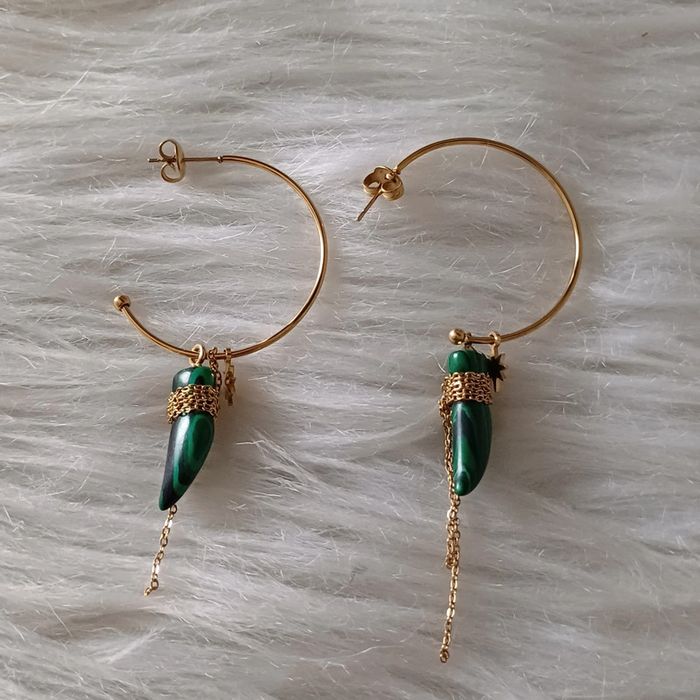 Boucles d'oreilles ikita en acier inoxydable