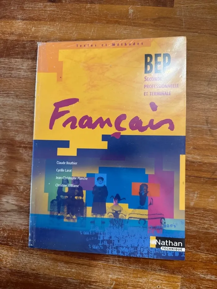 Livre français, BEP, seconde professionnelle et terminale