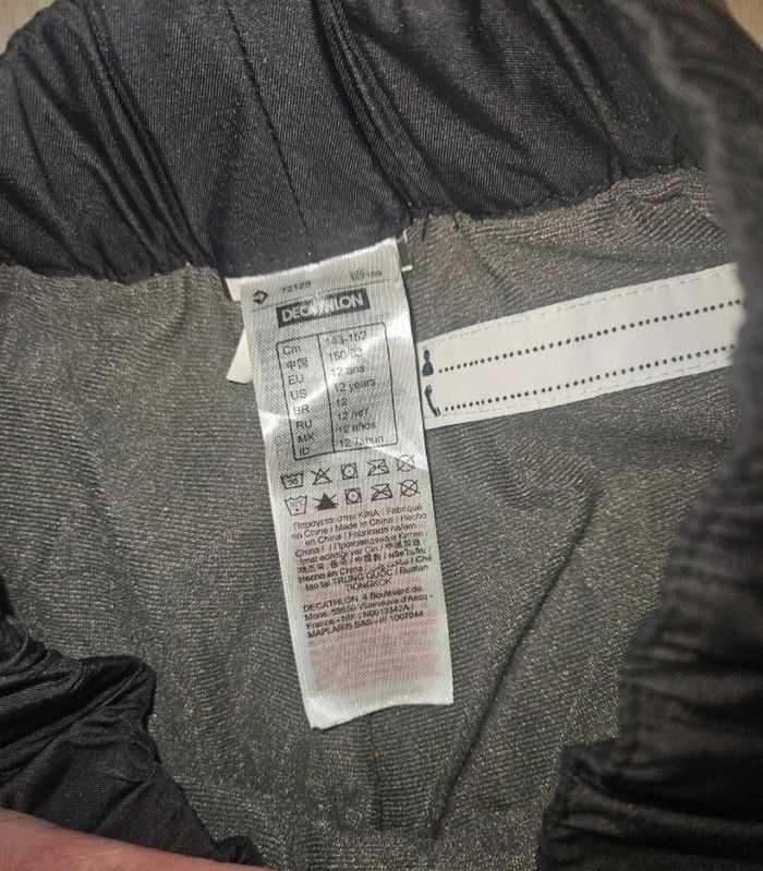 Pantalon ski noir wed'ze décathlon 12 ans - photo numéro 3