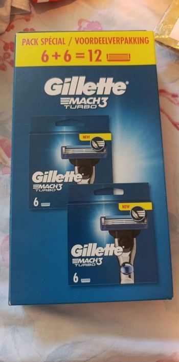 12 lames Gillette mach3 turbo