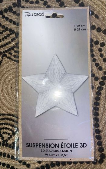 Suspension etoile neuf