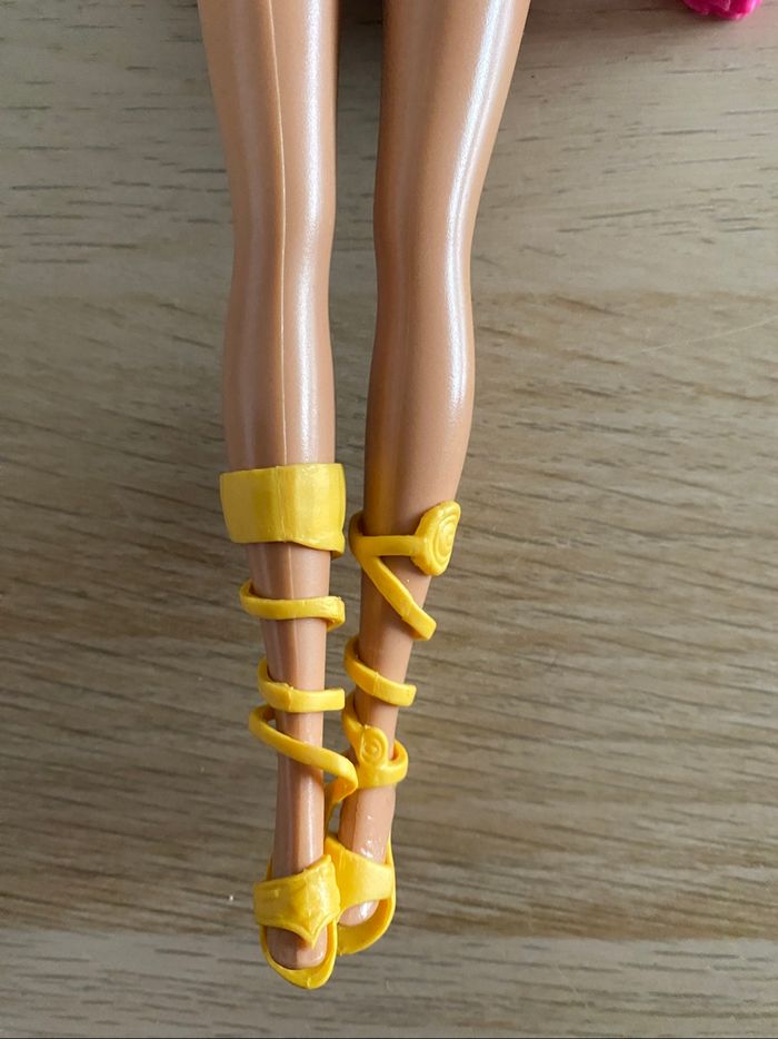 Poupee Barbie Mattel blonde robe rose 1999 2005 accessoires - photo numéro 4