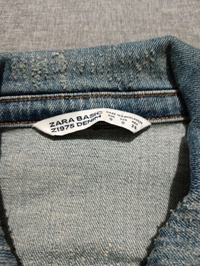 C31 veste jeans bleu Zara S - photo numéro 3