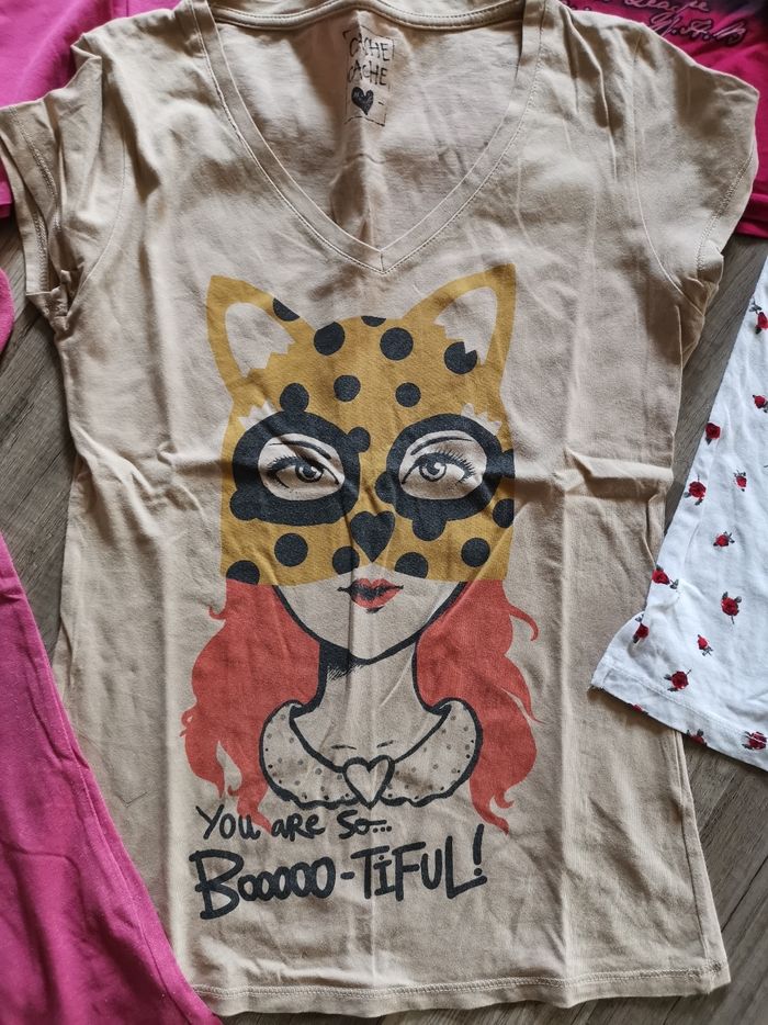 Lot t-shirt taille 16 ans S - photo numéro 3