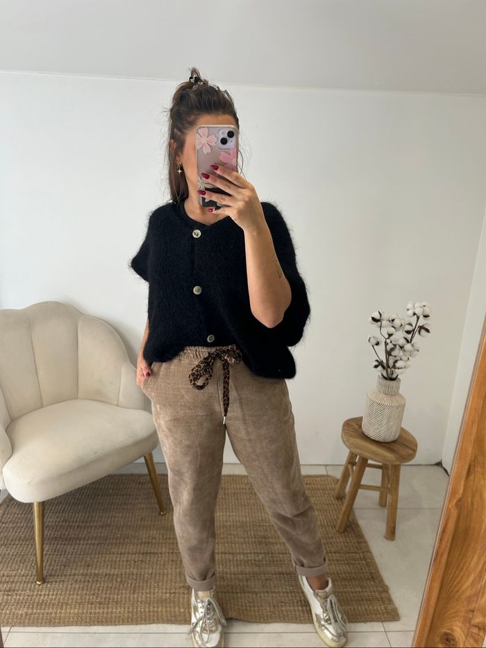 Pantalon velours Tan