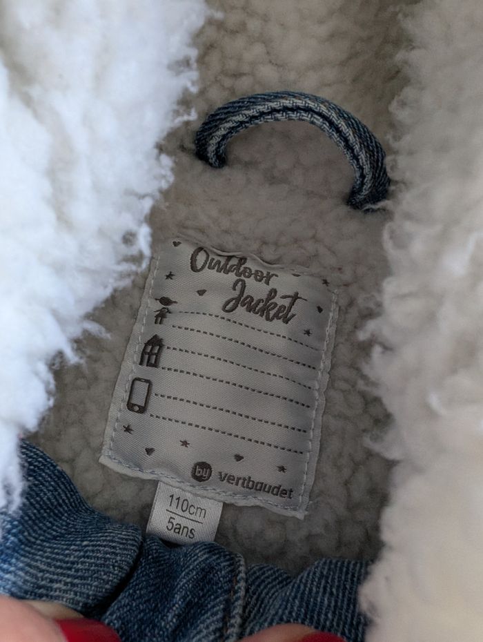 Veste en jean mouton - 5A - Vertbaudet - photo numéro 7