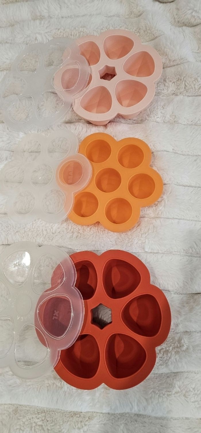 Lot de 3 fleurs 🌸 multiportions BEABA différents formats