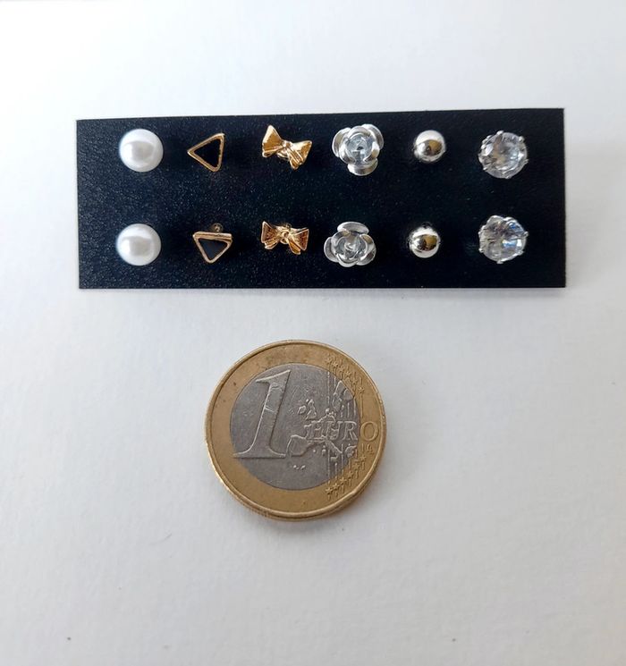Lot boucles d oreilles fantaisie discret - photo numéro 2