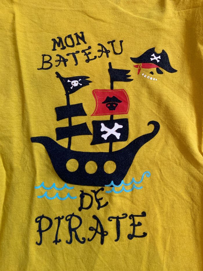 T shirt ML pirate 8 ans - photo numéro 2