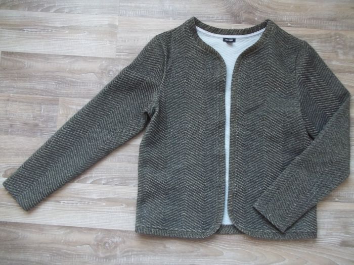 Veste chevrons chiné doré Kiabi 10 ans
