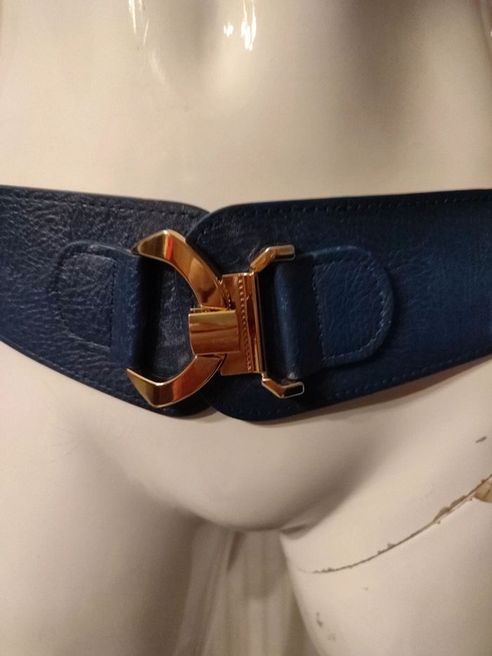 Ceinture élastique marine - photo numéro 2