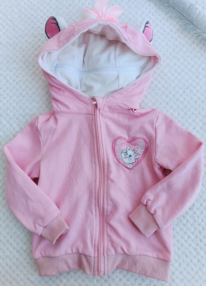 🔸 Peluche/ Sweat à capuche zippé Disney Marie 3 ans🔸