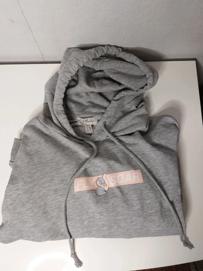 Sweat-shirt avec capuche gris " Disney" - photo numéro 3