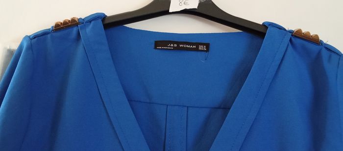 Haut femme bleu roi - photo numéro 2