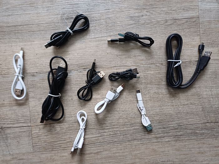 Lot de 10 cables usb-c (2 en 1)