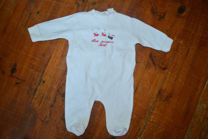Pyjama velours 3 mois mon 1er noel