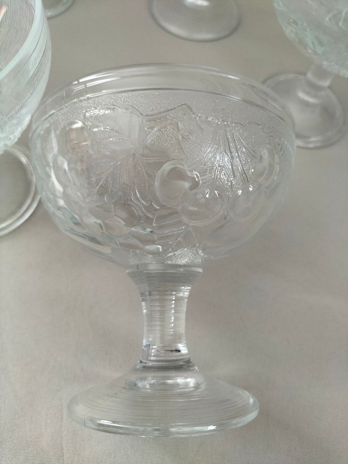 🤍 Lot de 6 coupes à dessert à pied pour salade de fruit ou glace - Très bon état 🤍 - photo numéro 2