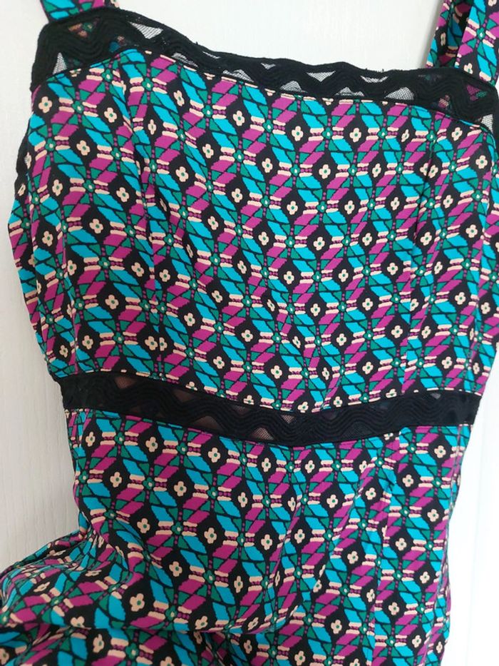 Combinaison short effet jupe colorée - photo numéro 2