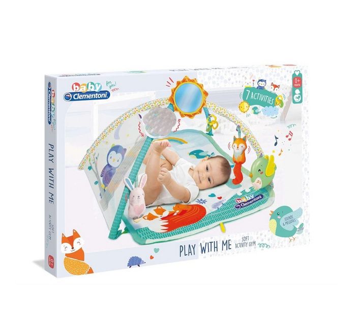 Tapis Musical d'éveil pour bébé avec Peluches Clementoni - Tapis Toi et Moi, 0 Mois et Plus, Neuf da