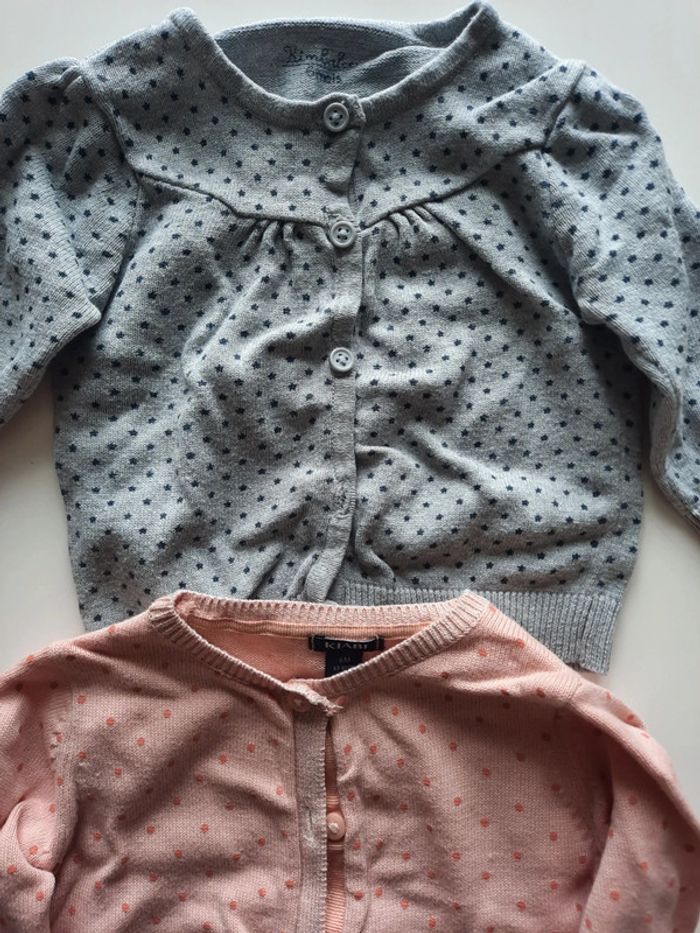 Lot de 2 gilets bébé fille - photo numéro 2