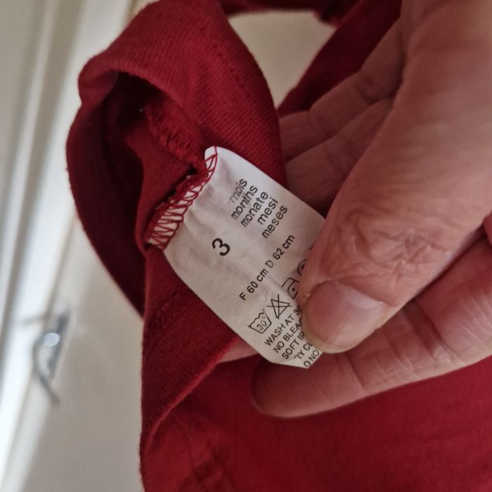 3 mois tee shirt manche longue rouge - photo numéro 4