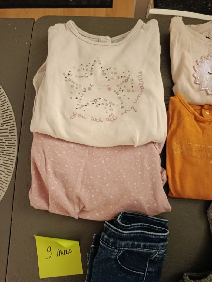 Lot vêtements bébé fille 9 mois - photo numéro 2