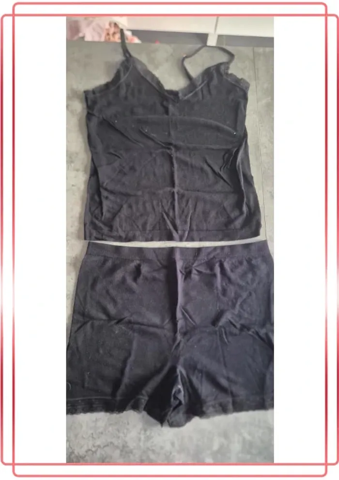 Pyjama short deux pièces femme